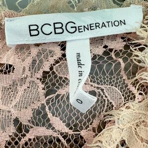BCBGeneration Blush Lace Detail